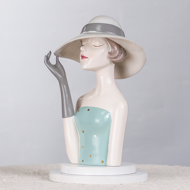 Resin Art Instagram - Scultura per ragazza in stile Instagram