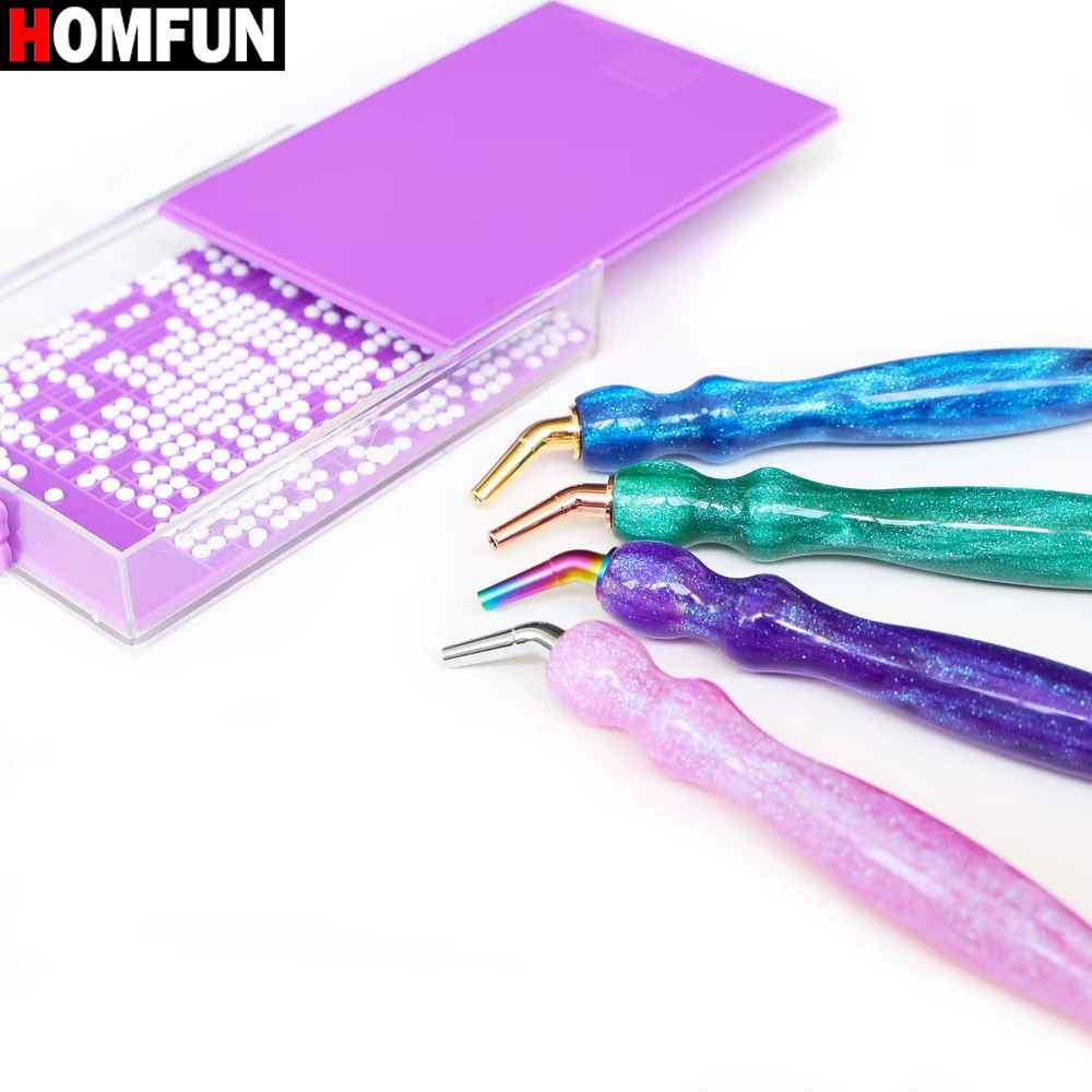 Resin Art Purple - HOMFUN Set di penne per pittura