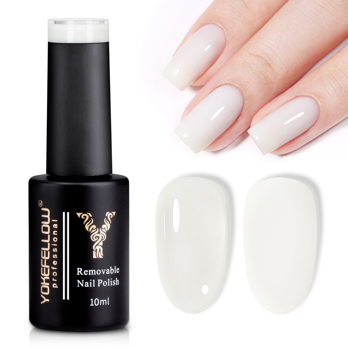 Resin Art Varnish - YOKEFELLOW 10ML-YZ01 Smalto Gel Bianco Effetto