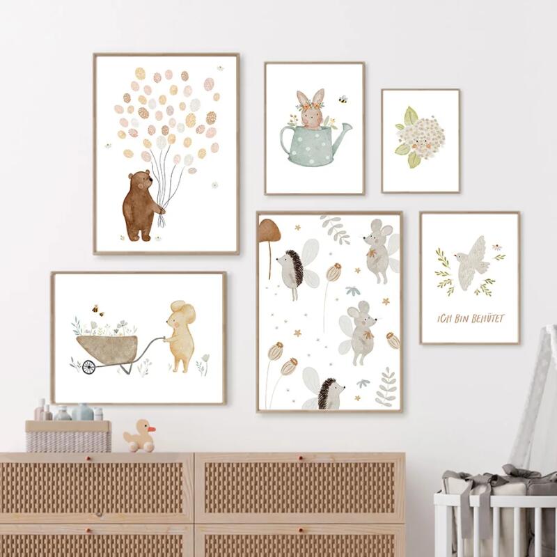 Resin Art Flowers - Poster e Stampe Boho con Cartoni