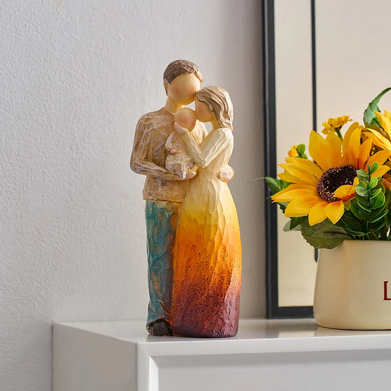 Resin Art Instagram - Ornamenti artistici con personaggi astratti in
