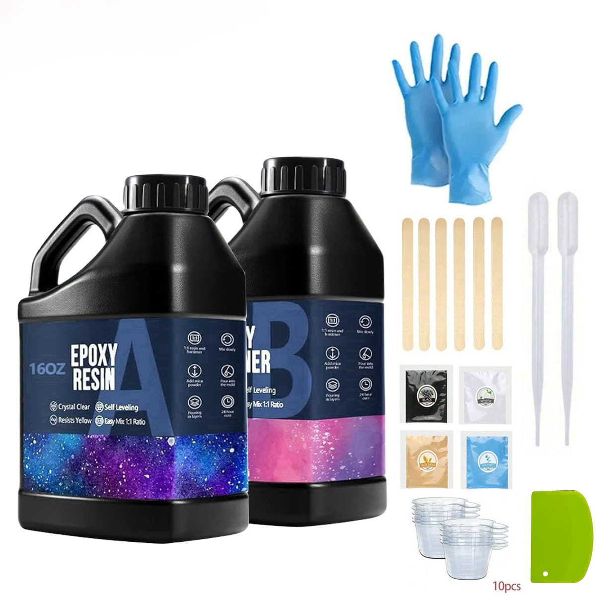Resin Art Jewelry Kit - Kit in resina epossidica cristallina da