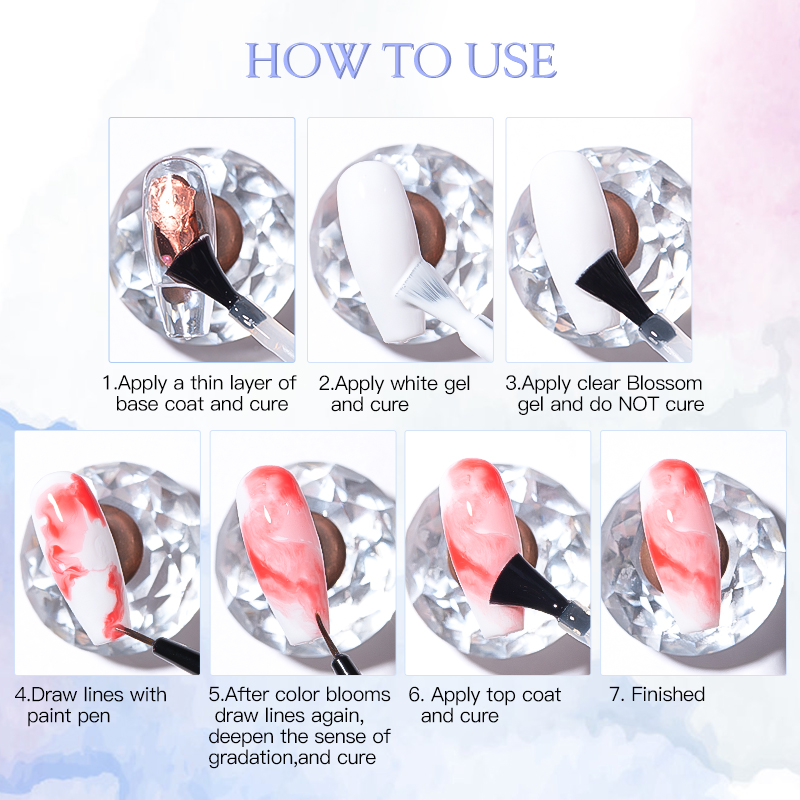7ml Nail Blooming Gel Flower E - Resin Art Varnish recensione e prezzo