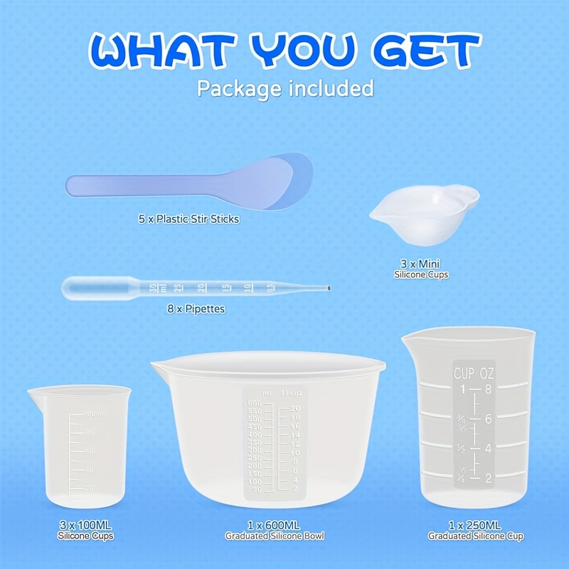 Tazze dosatrici in silicone pe - Resin Mixing Cup recensione e prezzo