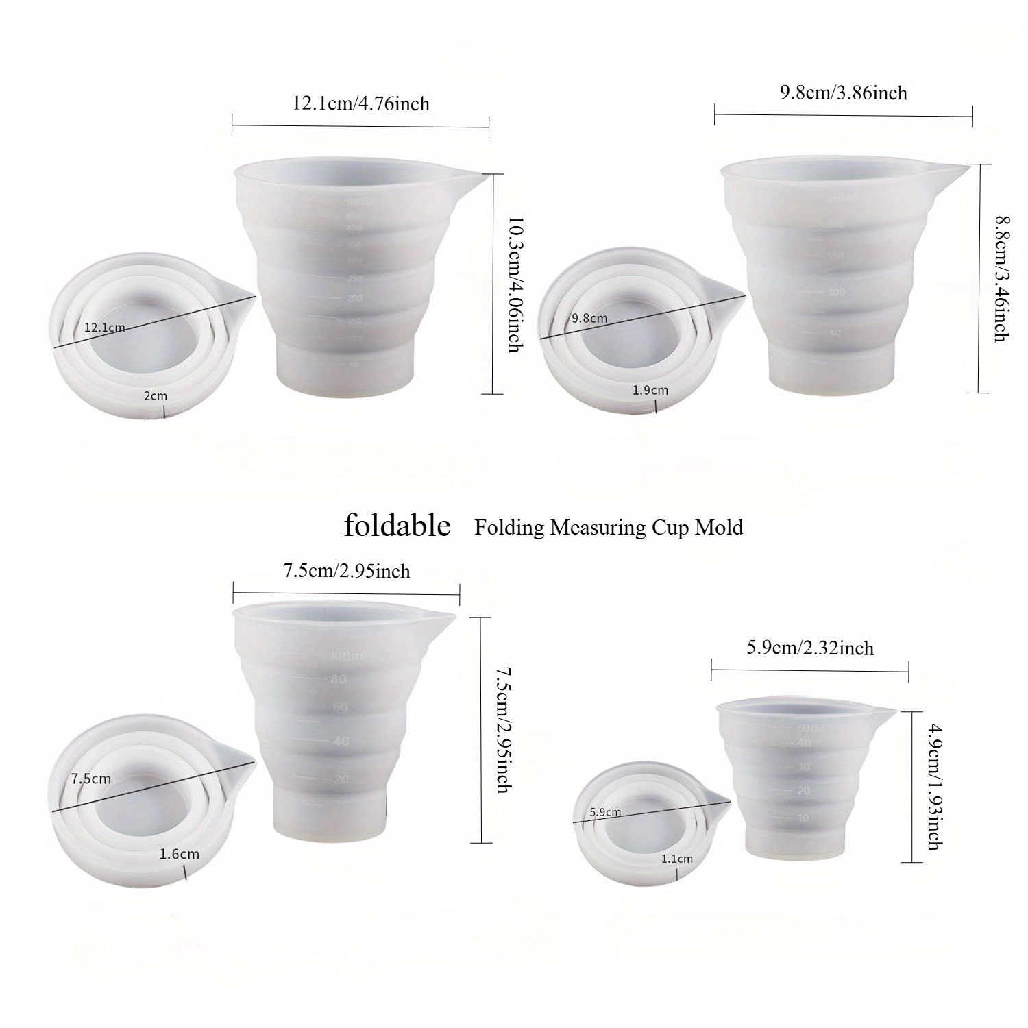 Tazza dosatrice pieghevole in  - Resin Mixing Cup recensione e prezzo