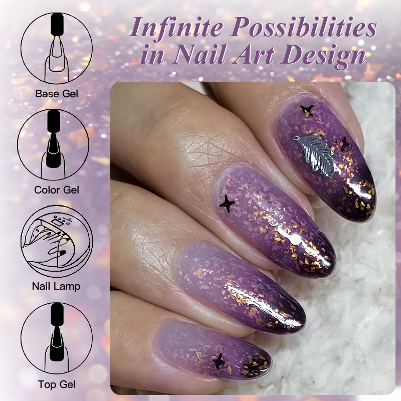Gel Termico Glitterato per Ung - Resin Art Purple recensione e prezzo
